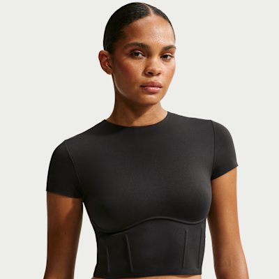 NikeSKIMS Matte Women's Corset Cropped Top. Nike RO